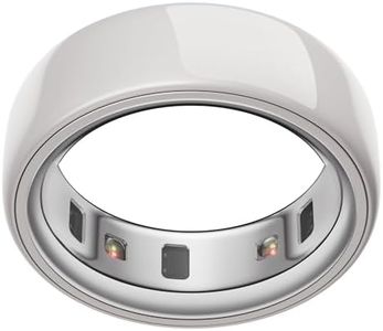 Oura Ring 4 - Ceramic Cloud - Size 12 - Smart Ring | Non-Standard Fit – Measure with Oura Ring 4 Size Kit | Sleep, Heart Rate and Fitness Tracking Wearable | 8-Day Battery, iOS/Android Compatible