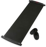 SPRI Slide Board (71" L x 20" W) with End Stops, Sliding Booties, Mesh Carrying Bag and Exercise Guide for Low Impact Balance Training (Skating, Hockey)