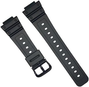 Fit for Casio G-shock GA-2100 Bands, GA-2110 Series Quickfit Soft Resin Replacement Watch Straps Wristbands Bracelet for GA2100/GA2110 (Black)