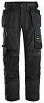 Snickers Workwear Men's Allroundwork Stretch Loose Fit Works with Holster Pockets, Black/Black, 36W x 32L