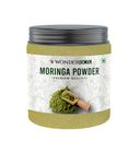 WonderBox 100% Organic Moringa Powder (250 gram), Drumstick Leaf Powder Rich in Antioxidants, Supports Digestion and Weight Loss, Immunity & Energy Booster, Skin & Hair Health (Jar Pack Superfood)