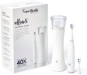 SuperMouth ULTIM8 SmartBrush™ System – Electric Toothbrush with Patented SuperBristles®, Sanitizing SmartHub®, Dual Sonic Modes, and Pressure Sensor – White