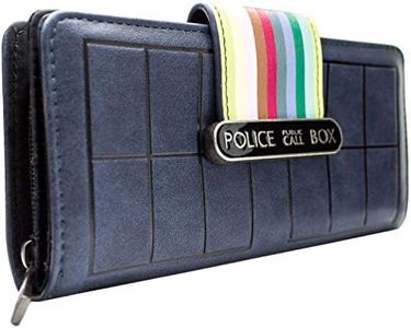 Doctor Who treizième Tardis des Rayures Portefeuille Bleu