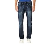 Buffalo David Bitton Men's Six, Authentic and Deep Indigo, 36 x 32