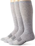 Wrangler Men's Western Boot Socks, Grey, X-Large(Pack of 3)