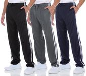 DARESAY 3 Pack: Mens Athletic Pants with Pockets, Mens Sweatpants, Men's Lightweight & Breathable Joggers (Up to 3XL)