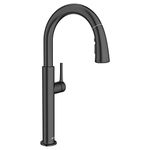 American Standard 4803300.243 Studio S Pull-Down Kitchen Faucet, Matte Black