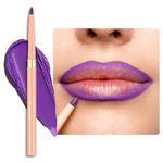 Oulac Matte Purple Lip Liner Pencil, Waterproof Retractable Lipliner Crayon, Smooth and Creamy Long Wearing Lip Makeup, Contour Your Lips, Vegan Beauty, 08 Well-dressed