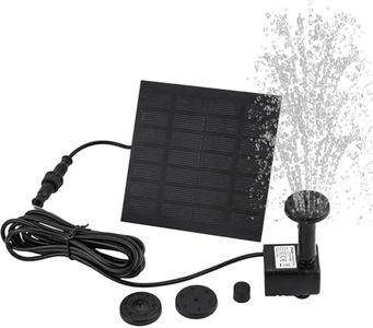 OCGIG Solar Powered Fountain Water Pump 8 piece Nozzle for Bird Bath Solar Panel Kit Garden Outdoor 1.2W 190L/H