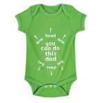 New Dad Gift Cute Newborn Outfits You Can Do this Dad Onesie Humor Newborn Clothing for Fathers Birthday (Q-Green,3-6M)