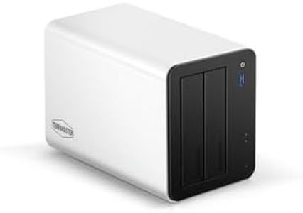 TERRAMASTER F2-425 Plus NAS-Speicher mit 2 Einschüben, Intel N150 Quad-Core CPU, 8 GB DDR5 RAM, 2X 5GbE LAN, 3X M.2 Steckplatz, Netzwerkspeicher für Teamarbeit und Multimedia-Server (ohne Festplatte)
