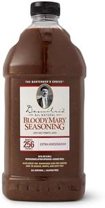 Demitri's Extra Horseradish Bloody Mary Seasoning Mix - Bloody Mary Mix - Concentrated Drink Mixer - Bold Rich Flavor - Ideal for Home Brunch Parties & Cocktails - 64oz Bottle (Pack of 1)