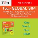 TSIM Global Sim Card 15 Days 6GB Da