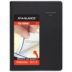 AT-A-GLANCE 2025 Appointment Book Planner, Weekly & Monthly, 8-1/4" x 11", Large, Quarter-Hourly, QuickNotes Black (769500525)