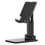 WeCool T2 Foldable and Portable Tabletop Mobile Stand with Stable Base,Height and View Angle Adjustable Phone Stand,Ideal Mobile Holder for Smartphones,Tablets, Kindles