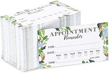 Paper Junkie Appointment Reminder Cards (200 Count), Foliage Design, 3.5 x 2 Inches