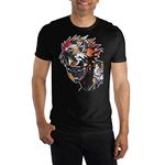 Naruto Big Face Character Collage Black T-Shirt