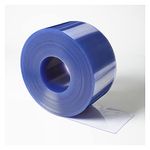 PVC Door Strip/Strip Curtain - 200mm x 2mm x 25m ROLL Clear - Warehouse Coldroom Chiller Butcher Fork Lift Roller Shutter