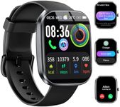 uaue AI Smart Watch with ChatGPT, 1.91" Bluetooth Calling Smartwatch for Men Women, 110+ Fitness Modes Activity Tracker, Heart Rate/Sleep/Calorie Monitor, IP68 Waterproof Step Counter for Android iOS