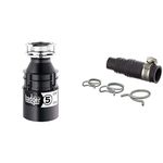 InSinkErator Garbage Disposal, Badger 5, 1/2 HP Continuous Feed Garburator + Dishwasher Connector Kit