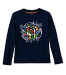 Real Basics Boy's Regular Tshirt(RB-BB-FS-P3-1112-P1-Cube-Indi_Multicolor_1112)