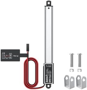 Justech 100mm 4 inch Linear Actuator, 12V Linear Actuator Motor 32N 7LBS Mini Linear Motor for Car RV Electric Door Opener Industrial Agricultural Machinery Clean Vessels Cargo Medical Window-Silver