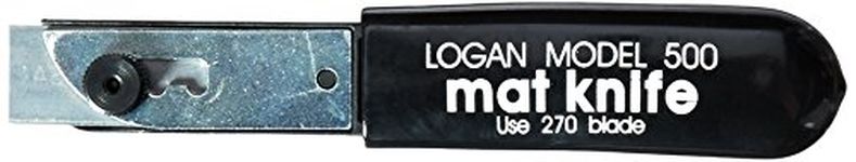 Logan 500 Model Mat Knife for Framing and Matting-Professional or at-Home Framing, Silver