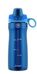 Pogo BPA-Free Tritan Plastic Water Bottle with Chug Lid, 18 Oz, Blue