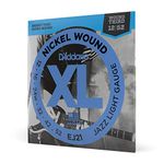 D'Addario Guitar Strings - XL Nickel Electric Guitar Strings - EJ21 - Perfect Intonation, Consistent Feel, Reliable Durability - For 6 String Guitars - 12-52 Jazz Light