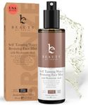 Beauty By Earth Self Tanner Face Mist - Face Tanner Made with Natural & Organic Ingredients for Fake Tan, Sunless Tanning Spray For Face Tan with Hyaluronic Acid, Autobronzant Visage