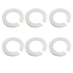 E27 to E14 Plastic Lamp Shade Ring Converter, 42mm to 29mm Lampshade Reducer Ring, Light Shade Adapter for Duplex Ring Fitting, Pack of 4 (White)