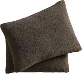 Sunday Citizen Snug Sham Set (Set of 2) – Ultra Soft Fluffy Pillow Shams, Decorative Bed Pillow Shams - Signature Snug Fabric, Hypoallergenic, Machine Washable - King Size (20.5" x 36.5") - Mocha