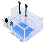 ANNWAH Dental Composite Syringe Organizer, Multi-Function Dental Syringe Holder, Resin Adhesive Applicators Organizer, Acrylic Case for Medical Composite Resin Adhesive Syringes, Resin Placement Rack