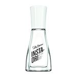 Sally Hansen Insta-Dri Nail Polish, White On Time, 60 Seconds Quick Drying, Long Lasting, Streak Free, Shiny Finish, 3-in-1 Formula, Built in Base and Top Coat, 9.17ml