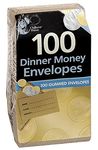 Chiltern Wove ss612 Dinner Money ENVELOPES 100PK,Brown