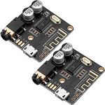 MakerHawk 2pcs Bluetooth Audio Receiver Board BT 5.0 Stereo Audio Amplifier 3.7-5V Car Speaker Amplifier for DIY