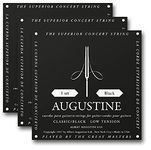 Augustine Strings Classic/Black - Low Tension Nylon Guitar Strings (3-pack)