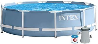 Intex - 28702 - 10ft x 30in Prism Frame Pool with Filter Pump with UK plug