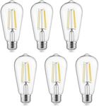 Gozelux Vintage LED Edison Bulbs, 6