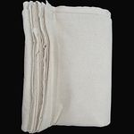 HOTGODEN Medium Weight 100% Cotton Muslin Fabric: 63 inch x 5 Yards Unbleached Muslin Linen Fabric Material for Sewing Material Apparel Cloth