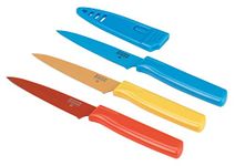 Kuhn rikon 4-Inch Nonstick Colori Paring Knife, Set of 3