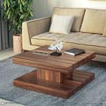 Decornation Exquisite Ripon Center Coffee Table: A Fusion Of Elegance And Functionality For Your Living Space(80"X80"X40",Brown) - Wood