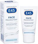 E45 - Face Moisturiser | Long Lasting 24 Hour Hydration | For Dry, Sensitive and Eczema Prone Skin | 50mL