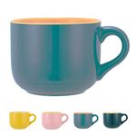 TeenFighter Porcelain Large Oatmeal Mug - 23 Ounces(680mL) Wide Coffee Mug, Breakfast Cup and Soup Bowl, Microwave and Dishwasher Safe, Ceramic Mug for Milk, Tea, Fruit, Ice Cream…