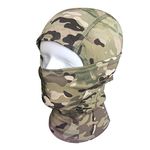 QMFIVE Tactical Headgear, Airsoft Camouflage Flexible Full Face Protective Headwear Mask for Outdoor Hunting Ninja Hood (All Terrain Camo)