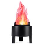 Flame Lamp, 2024 New 3D Artificial Fake Fire Flames Light, Electronic Flame Effect Lamp,Prop Campfire Lamp Torch Night Light for Halloween Christmas Party Club Indoor Decor