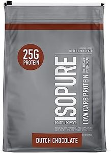 Isopure Low Carb Protein Powder, 100% Whey Protein Isolate, Flavor: Dutch Chocolate, 7.5 Pounds (Packaging May Vary)