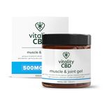 Vitality CBD Muscle & Joint Gel, 500 mg Strength CBD, 100 ml, NO THC