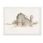 Farm Friends XIV Barn by Lisa Audit, 18x24-Inch Canvas Wall Art