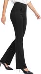 Rammus Womens High Waist Yoga Dress Pants with 5 Pockets High Waist Stretch Work Pants for Women Bootcut Leg Slacks for Office Business Casual